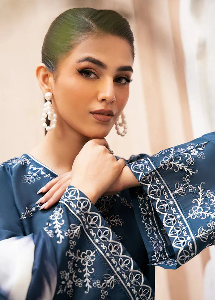 Esra Fashion Pret Embroidered Lawn 3 Piece Suit LX-24-12