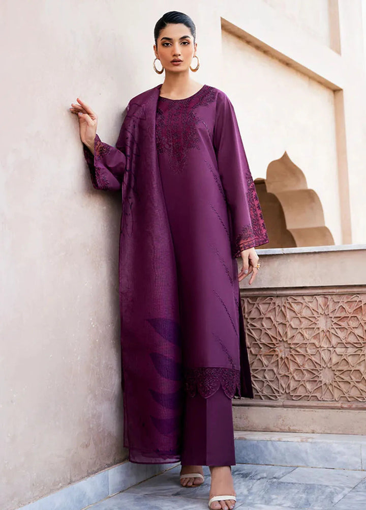 Esra Fashion Pret Embroidered Lawn 3 Piece Suit LX-24-14