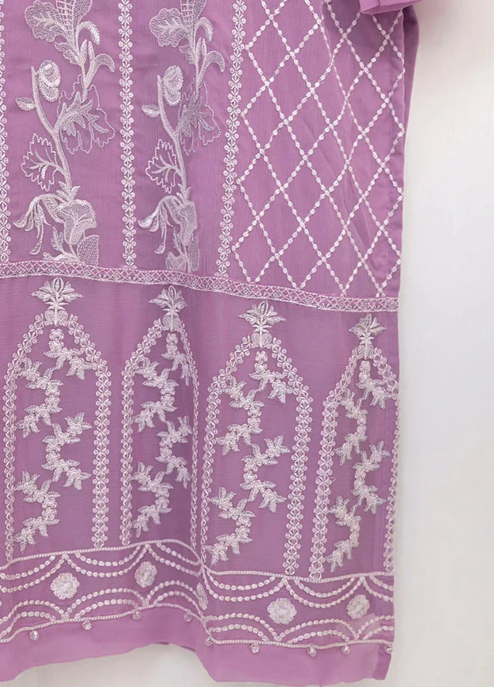 Ethereal Embellished By Cyanic Luxury Pret Embroidered Chiffon 2 Piece Suit Lilac