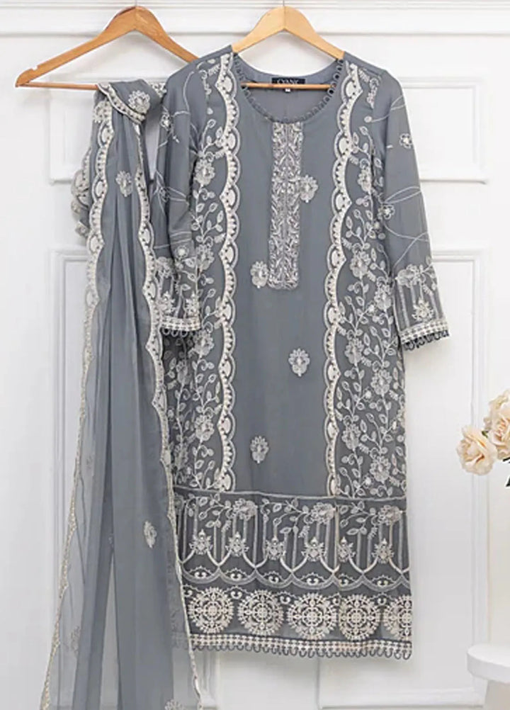 Ethereal Embellished By Cyanic Luxury Pret Embroidered Chiffon 2 Piece Suit Whisper