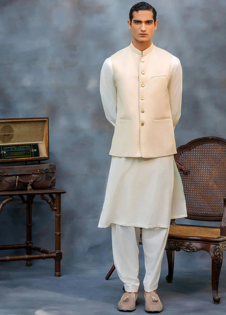 Fais Couture Formal Mens Waist Coat Kashan Rumi