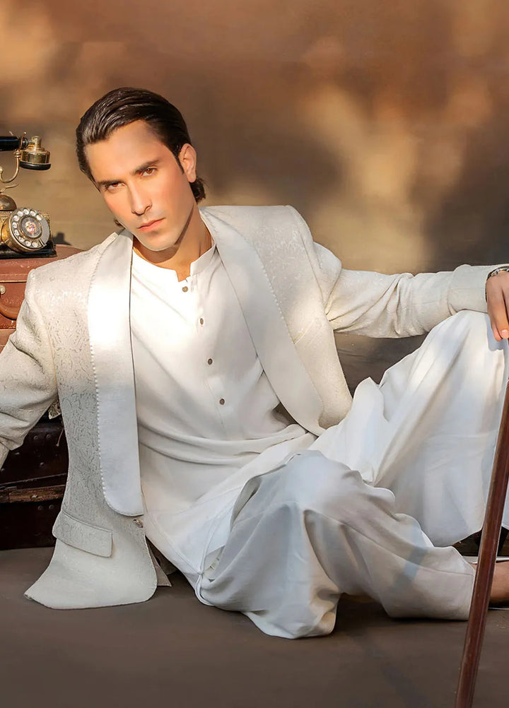 Fais Couture Khaddar Formal Mens Prince Coat Sultan Rumi