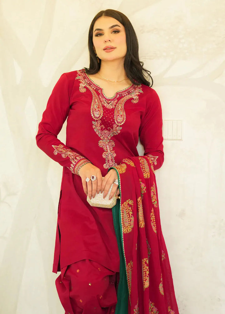 Faiza Faisal Pret Festive Raw Silk 3 Piece Suit Jinan