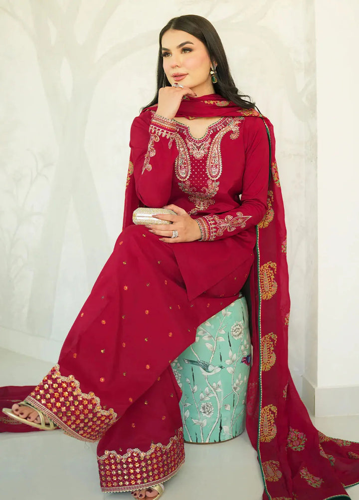 Faiza Faisal Pret Festive Raw Silk 3 Piece Suit Jinan