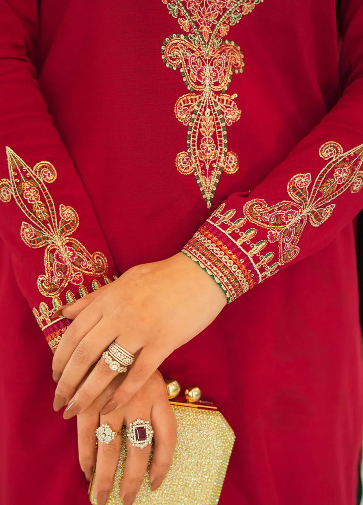 Faiza Faisal Pret Festive Raw Silk 3 Piece Suit Jinan