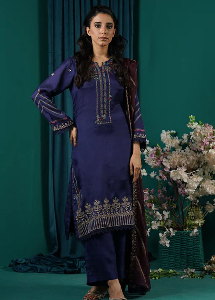 Fascino Embroidered Chiffon Suits Unstitched 3 Piece Venus - Festive Collection