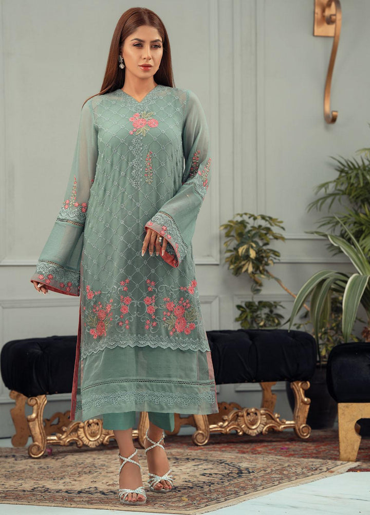 Fascino Embroidered Chiffon Suits Unstitched 3 Piece FN22F ZIVA - Festive Collection