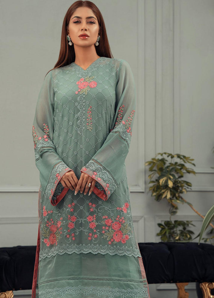 Fascino Embroidered Chiffon Suits Unstitched 3 Piece FN22F ZIVA - Festive Collection