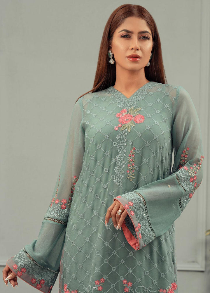 Fascino Embroidered Chiffon Suits Unstitched 3 Piece FN22F ZIVA - Festive Collection