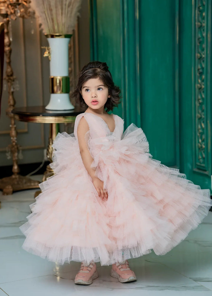 Fashion With Style Hub Pret Plain Net 1 Piece Avilina Frock