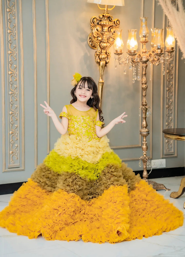 Fashion With Style Hub Pret Plain Net 1 Piece Mint Marvel Frock