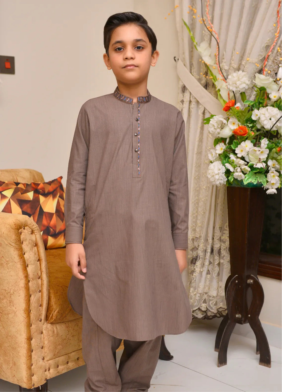 Fauve Fancy Boys Kurta Shalwar - FKSB - 006