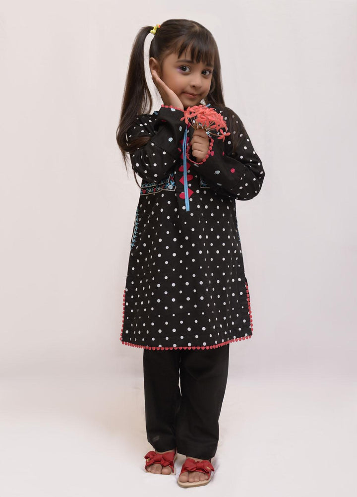 Fauve Cotton Semi Formal Girls 2 Piece -  FSFG-037 BLACK