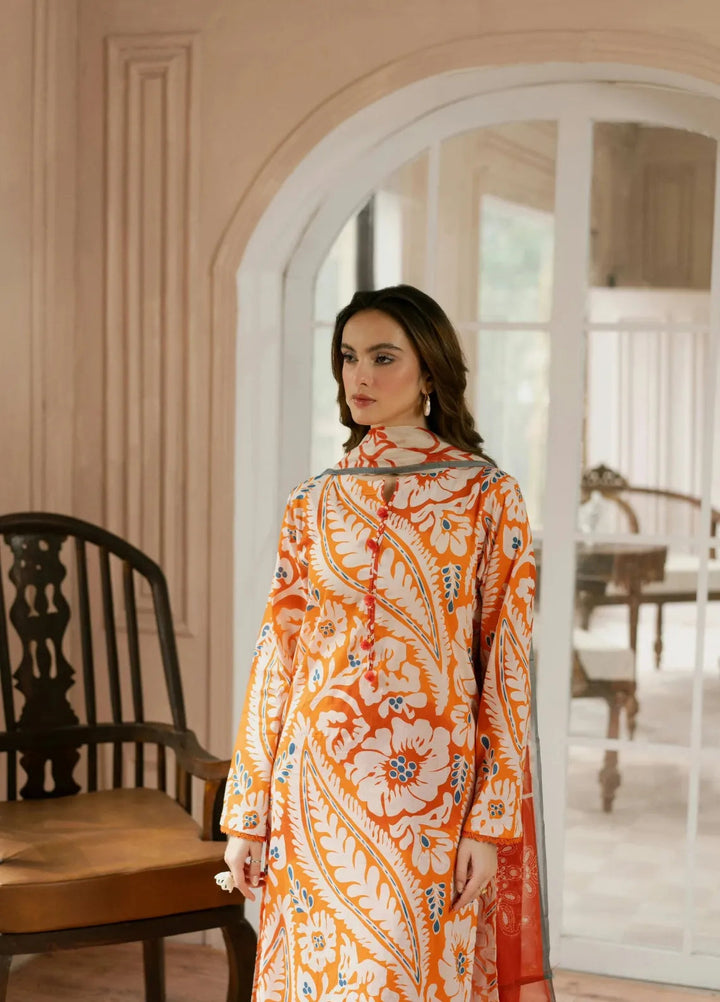 Feathers Pret Printed Lawn 3 Piece Suit Aurel