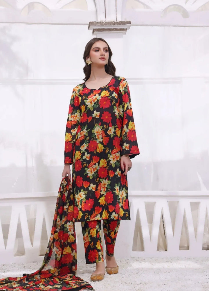 Feathers Pret Printed Lawn 3 Piece Suit Behlol