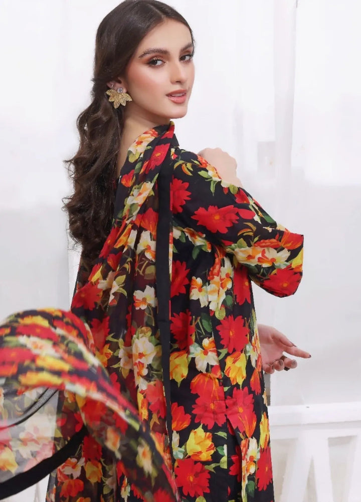 Feathers Pret Printed Lawn 3 Piece Suit Behlol
