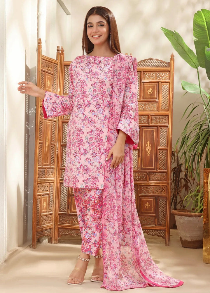 Feathers Pret Printed Lawn 3 Piece Suit Ema
