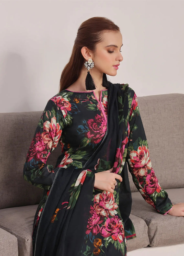 Feathers Pret Printed Lawn 3 Piece Suit Flores