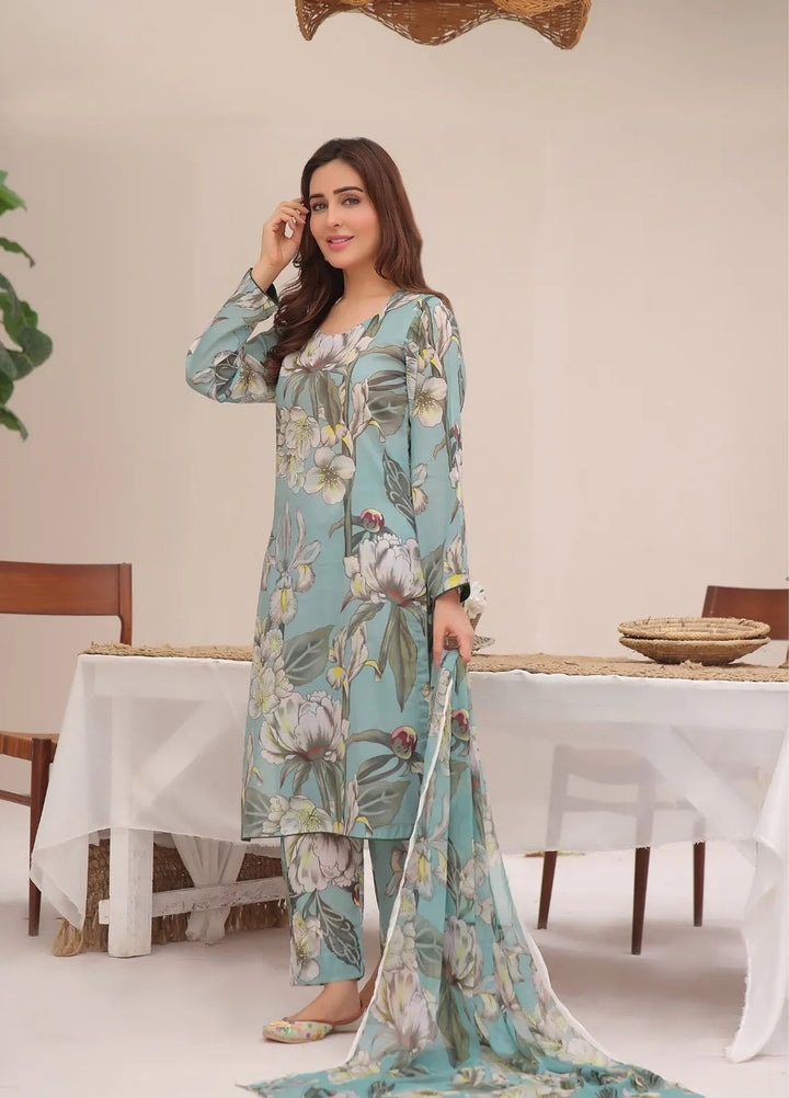 Feathers Pret Printed Lawn 3 Piece Suit French Summer