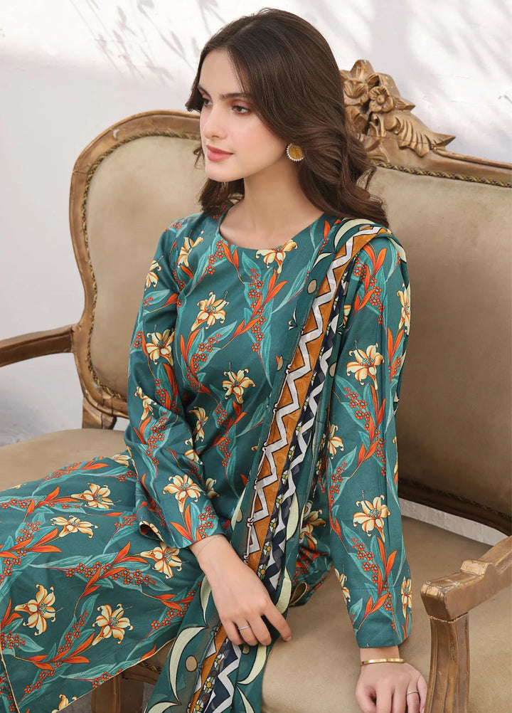 Feathers Pret Printed Lawn 3 Piece Suit Genie