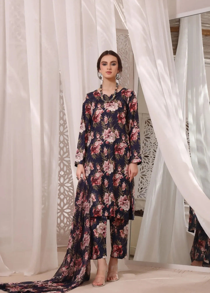 Feathers Pret Printed Lawn 3 Piece Suit Illusion Blush