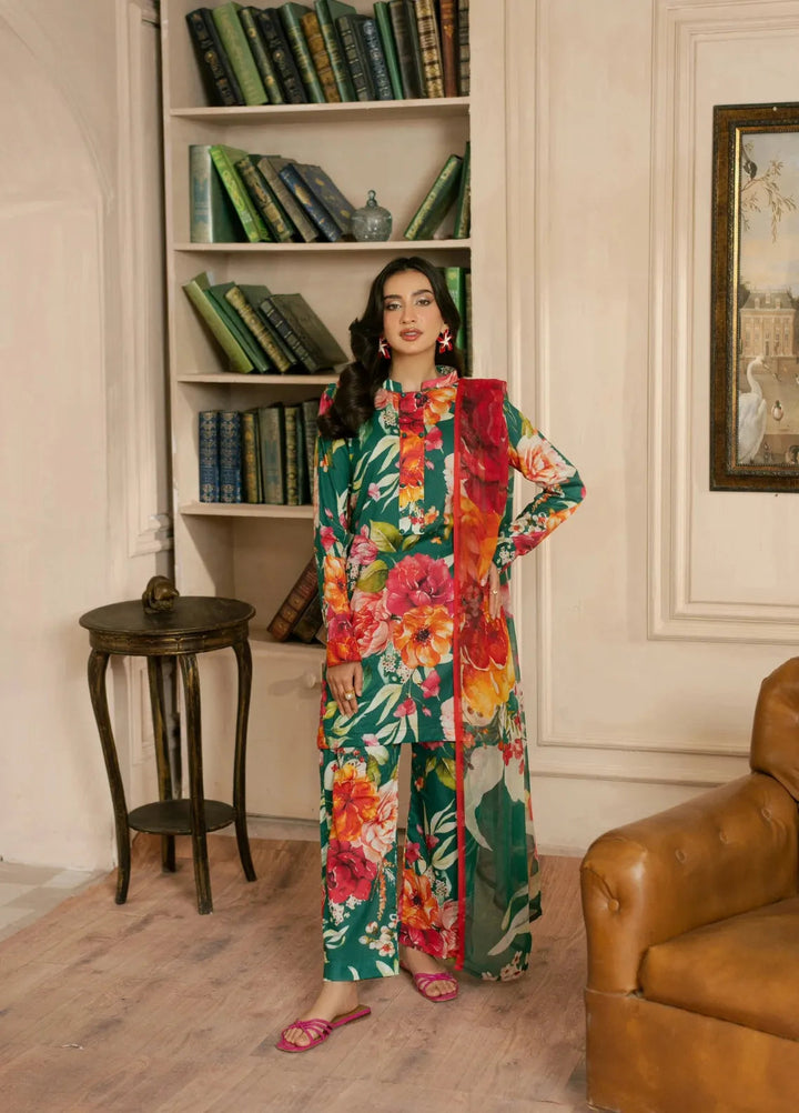 Feathers Pret Printed Lawn 3 Piece Suit Kezmir