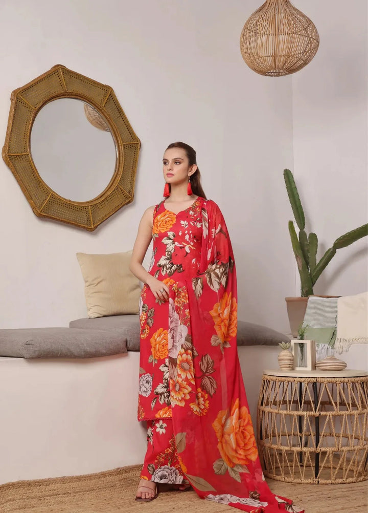 Feathers Pret Printed Lawn 3 Piece Suit Nancy