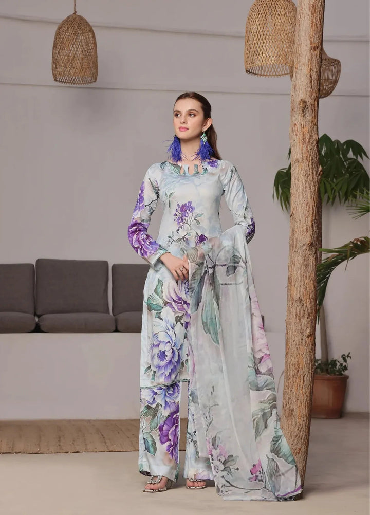 Feathers Pret Printed Lawn 3 Piece Suit Primerose
