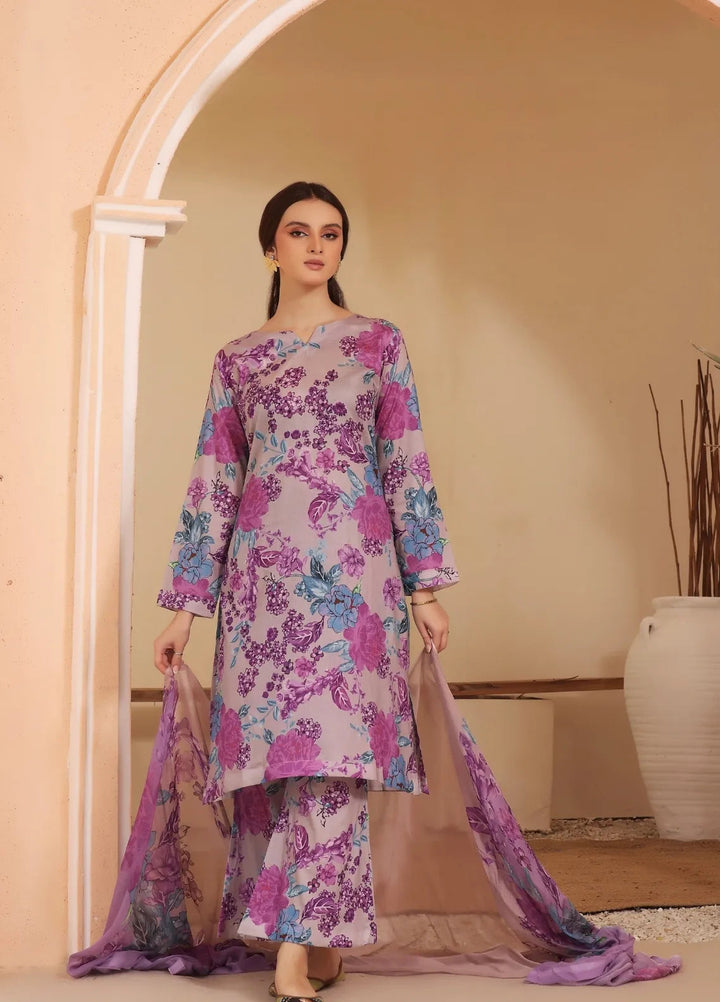 Feathers Pret Printed Lawn 3 Piece Suit Rebecca