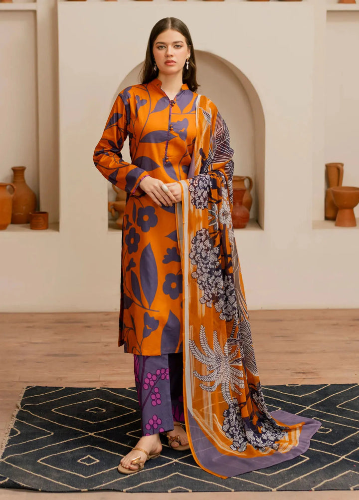 Feathers Pret Printed Lawn 3 Piece Suit Sienna