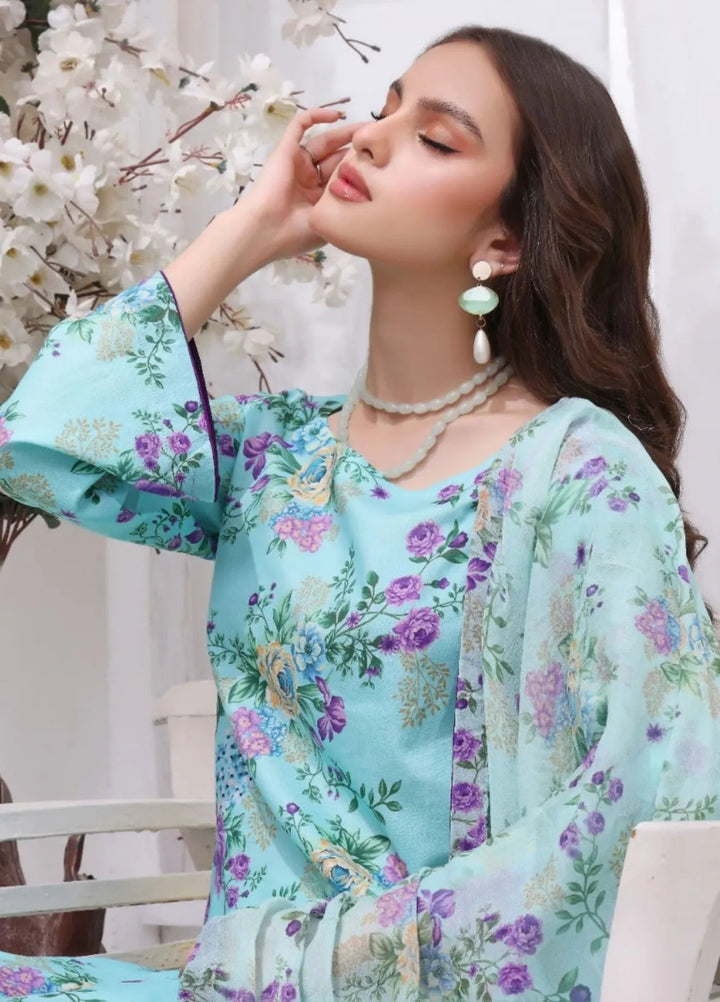 Feathers Pret Printed Lawn 3 Piece Suit Yasmin