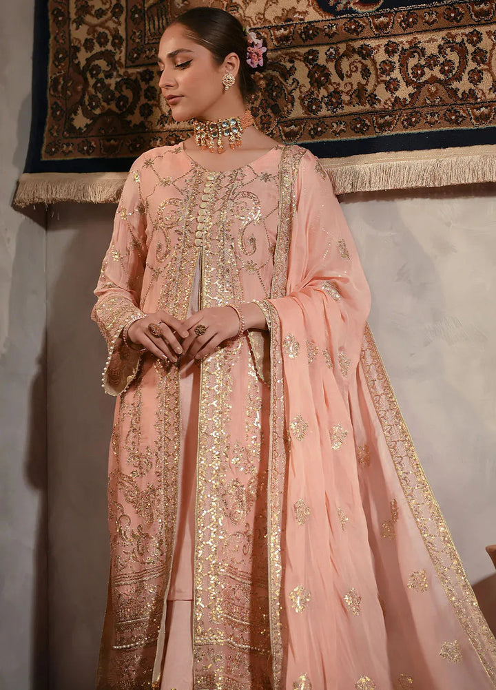 Fiona Embroidered Chiffon Suits Unstitched 4 Piece Zephyr - Formals Collection
