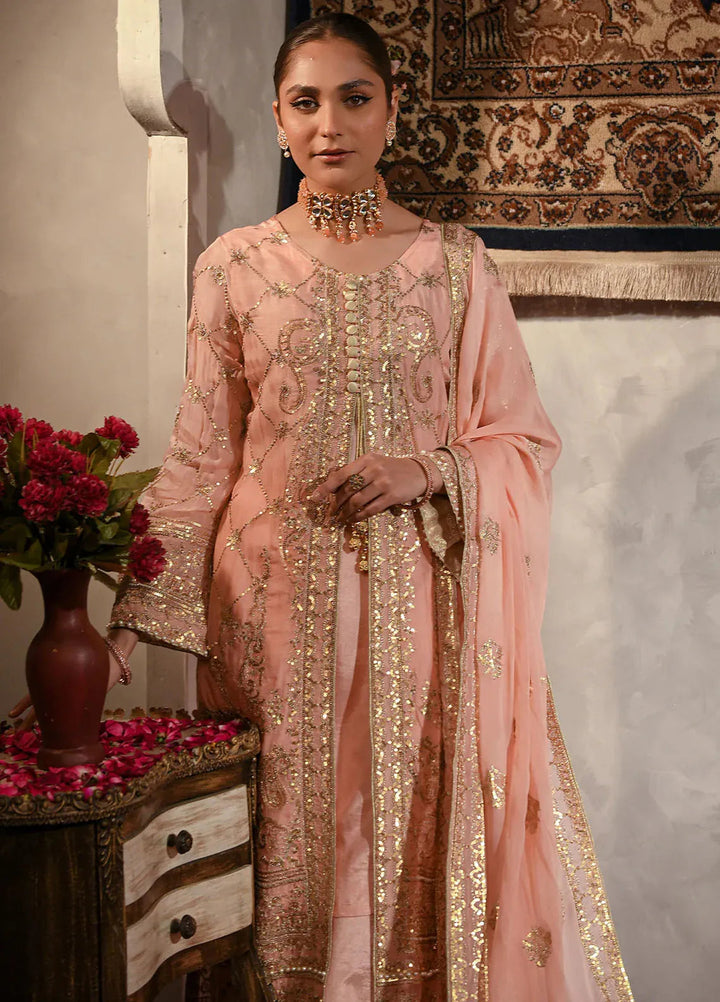 Fiona Embroidered Chiffon Suits Unstitched 4 Piece Zephyr - Formals Collection