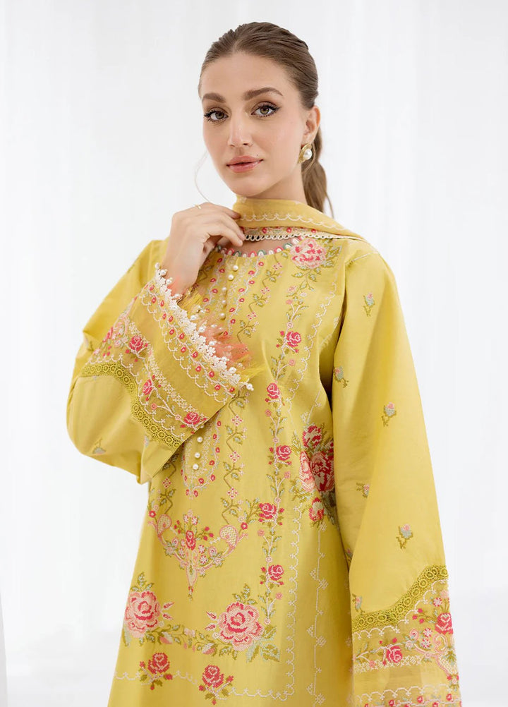 Fiona Embroidered Lawn Suits Unstitched 3 Piece Solene - Summer Collection