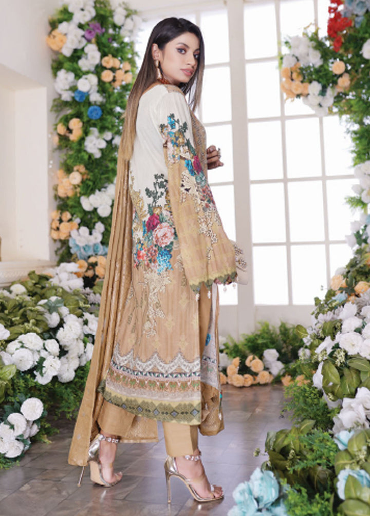 Firdous Fashion Printed Lawn Suits Unstitched 3 Piece FF24L F-05 Pink Sand - Summer Collection
