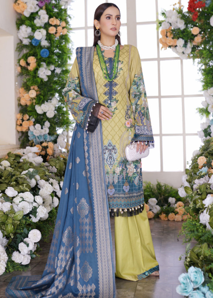 Firdous Fashion Printed Lawn Suits Unstitched 3 Piece FF24L F-06 Amber Dijon - Summer Collection