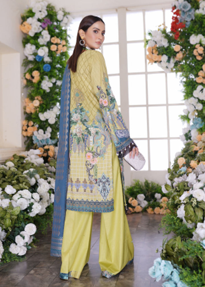Firdous Fashion Printed Lawn Suits Unstitched 3 Piece FF24L F-06 Amber Dijon - Summer Collection