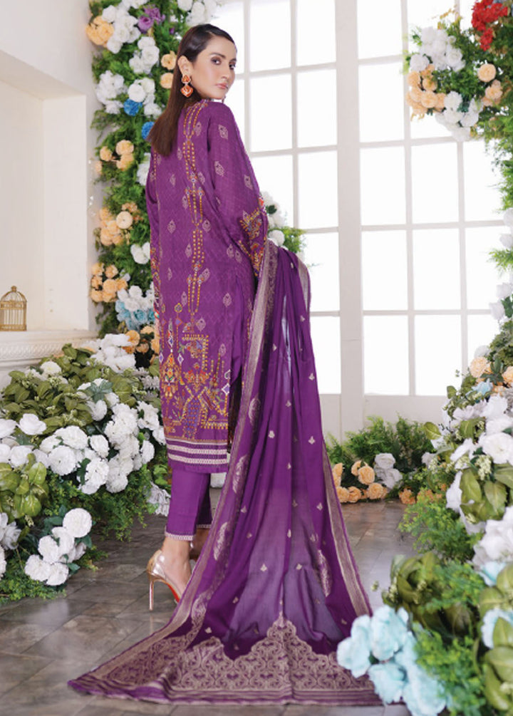 Firdous Fashion Printed Lawn Suits Unstitched 3 Piece FF24L F-08 Plum Rope - Summer Collection