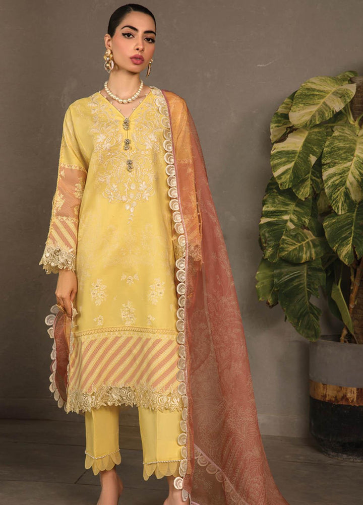 Florence By Rang Rasiya Embroidered Lawn Suits Unstitched 3 Piece RR23F 05 Zinnia - Summer Collection