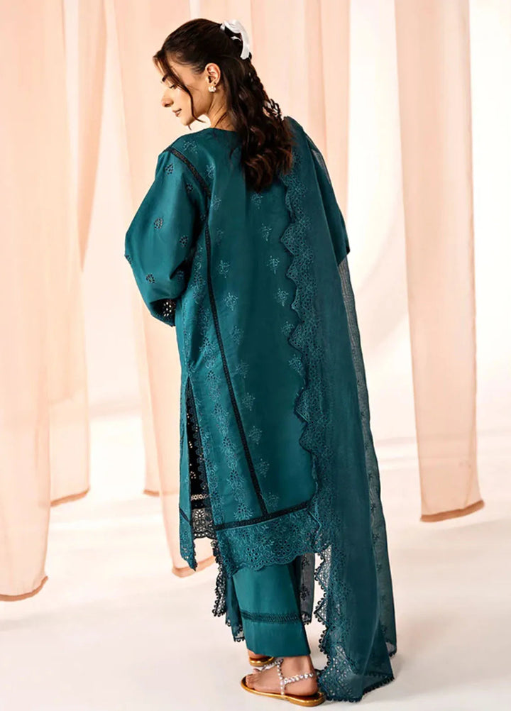 Florent Embroidered Lawn Suit Unstitched 3 Piece FL24F FL-4 - Summer Collection