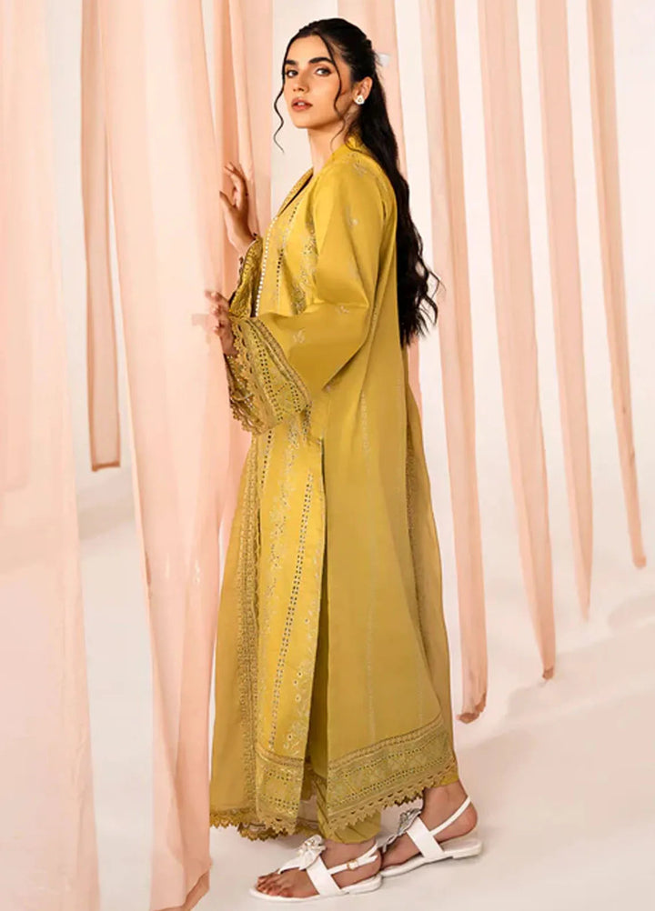 Florent Embroidered Lawn Suit Unstitched 3 Piece FL24F FL-6A - Summer Collection