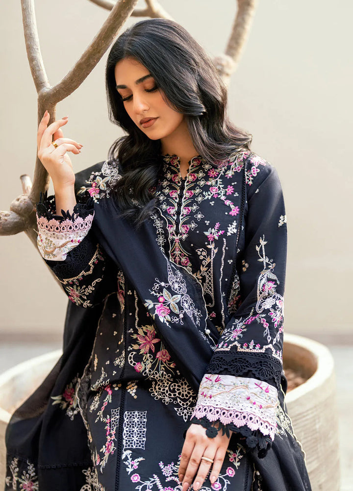 Florent Embroidered Lawn Suits Unstitched 3 Piece FL25LL FL-5A - Summer Collection