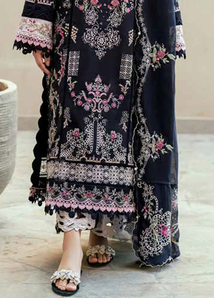 Florent Embroidered Lawn Suits Unstitched 3 Piece FL25LL FL-5A - Summer Collection