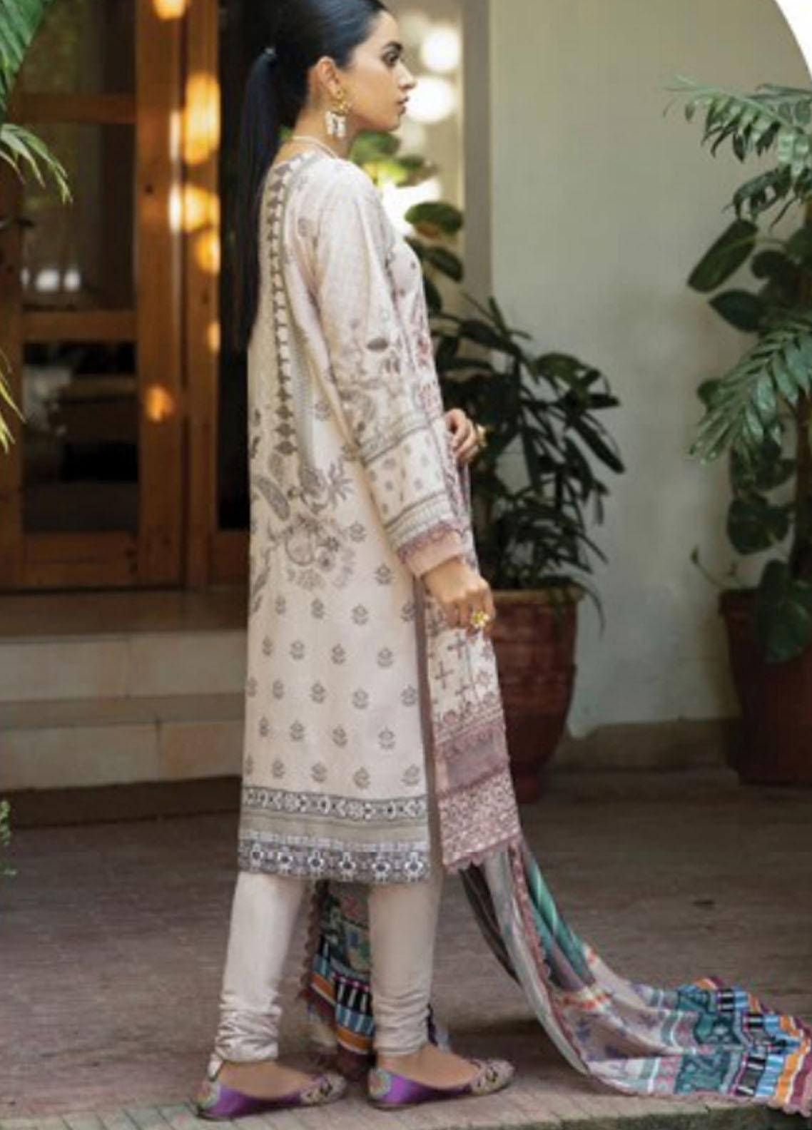 Afsanay By Florent Embroidered Khaddar Suits Unstitched 3 Piece FL23LCK FLK-7A - Winter Collection