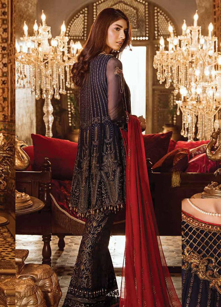 Flossie Embroidered Chiffon Suits Unstitched 3 Piece Love Notes - Luxury Collection