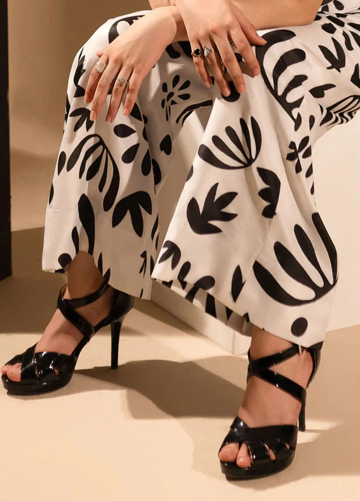 Fozia Khalid Pret Casual Khaadi Silk Jumpsuit Aria