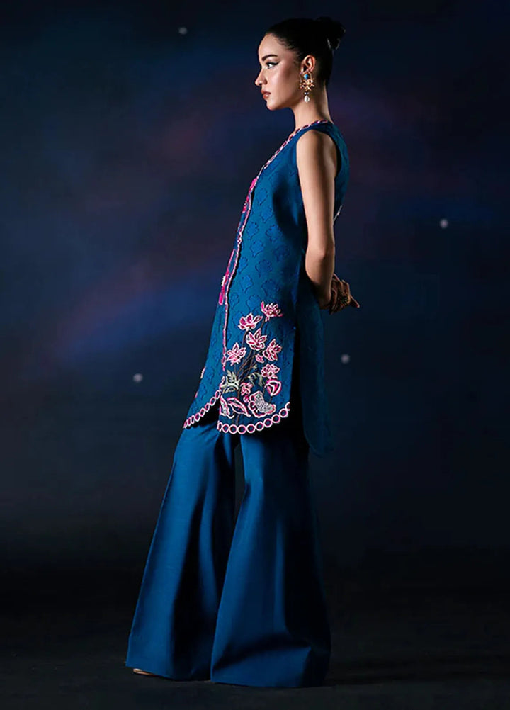 Fozia Khalid Pret Embroidered Cotton net 2 Piece Suit Vega