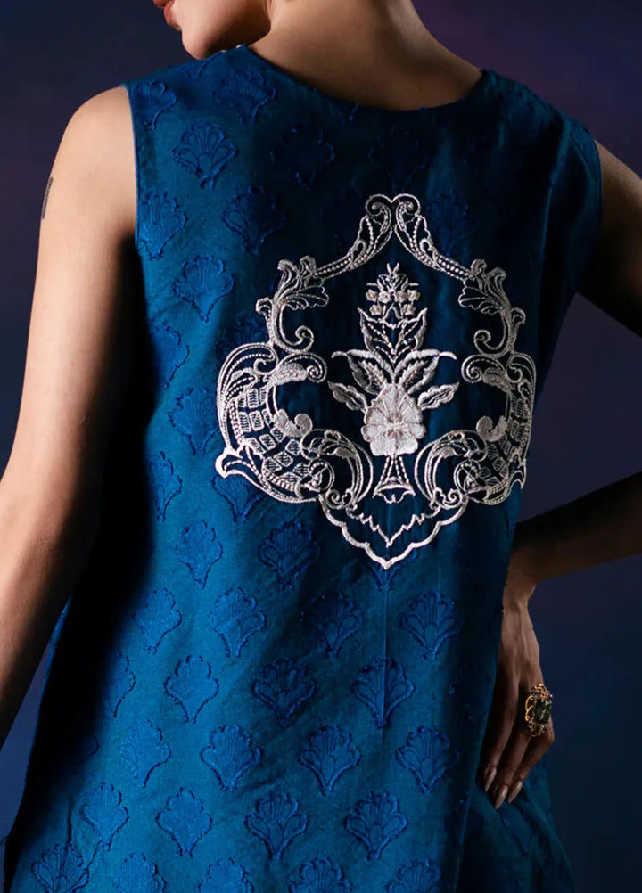 Fozia Khalid Pret Embroidered Cotton net 2 Piece Suit Vega