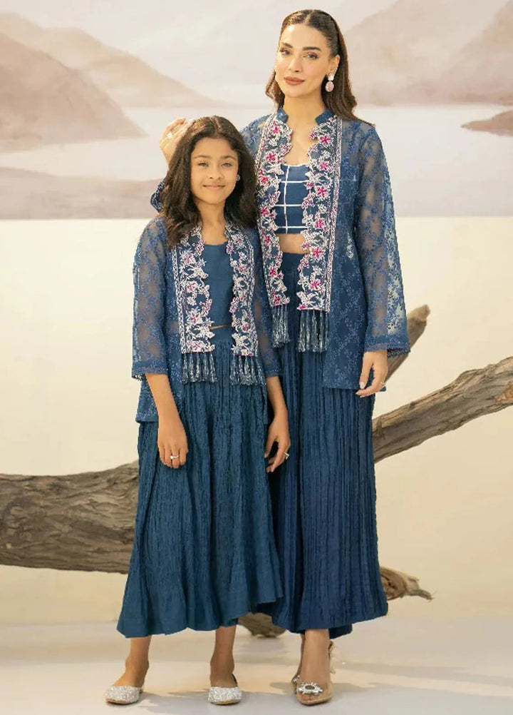 Fozia Khalid Pret Embroidered Organza 2 Piece Suit For Kids Aaliyah