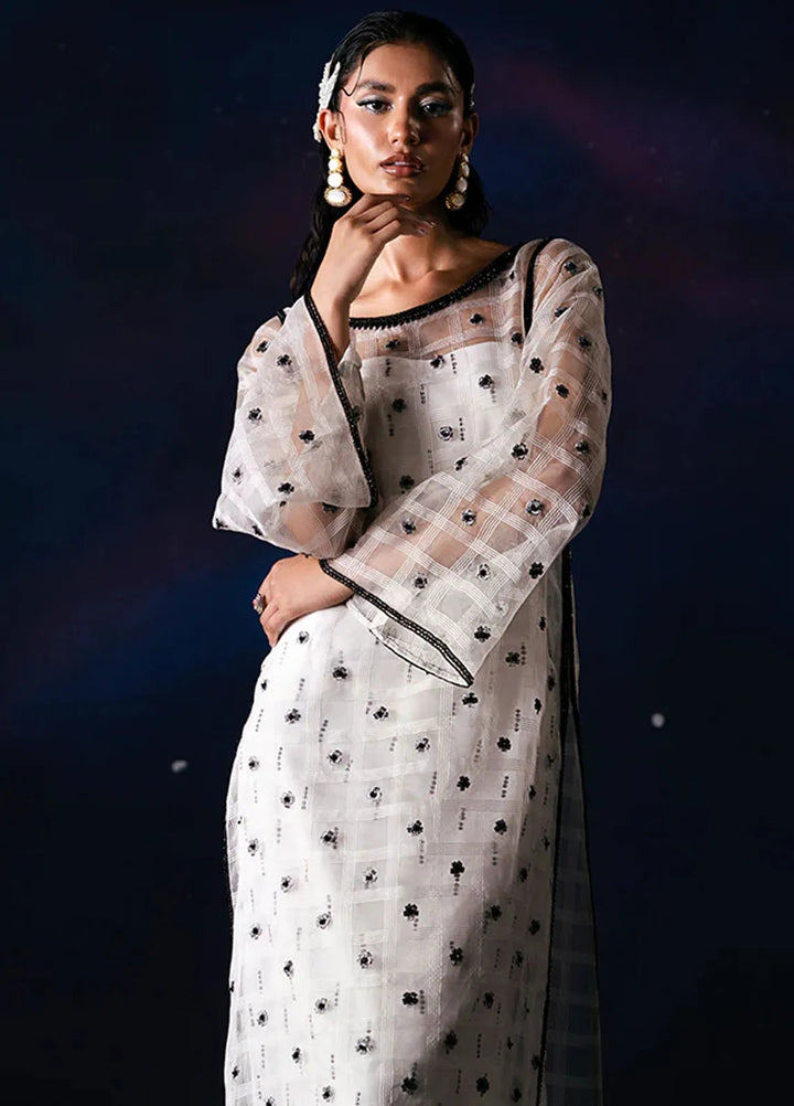 Fozia Khalid Pret Embroidered Organza 2 Piece Suit Valeria